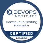 Continuous Testing Foundation course certification badge from PeopleCert