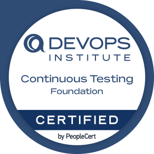 Continuous Testing Foundation CTF course image showing DevOps continuous testing, test automation, shift-left testing, CI/CD pipelines, and quality assurance practices.