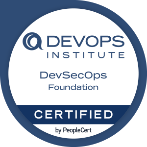 DevSecOps Foundation course image showing security integration in DevOps, shift-left security, continuous security testing, compliance, and secure CI/CD pipelines