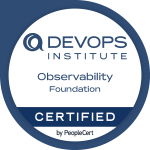 Observability Foundation course certification badge from PeopleCert