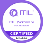 ITIL Foundation Bridge (Version 5) certification badge by PeopleCert