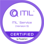 ITIL Service (Version 5) certification badge by PeopleCert